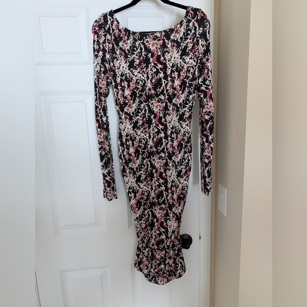 Tart Midi Dress With Ruching Size L